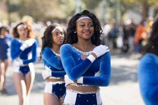 New Orleans, Louisiana, USA - November 25, 2017, The Bayou Classic Parade is a Thanksgiving Day themed parade prior to the annual college football game between the Grambling State University Tigers and the Southern University Jaguars since November 11 1932.