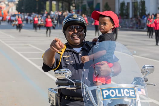 Indianapolis, Indiana, USA,  - September 23, 2017 The Circle City Classic Parade is an annual event prior to the Circle City Classic football game featuring two black universities (HBCUs) that play in Indianapolis, Indiana, since 1983.