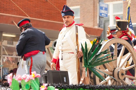 Brownsville, Texas, USA - February 25, 2017, Grand International Parade is part of the Charro Days Fiesta - Fiestas Mexicanas, A bi-national festival between USA and Mexico.
