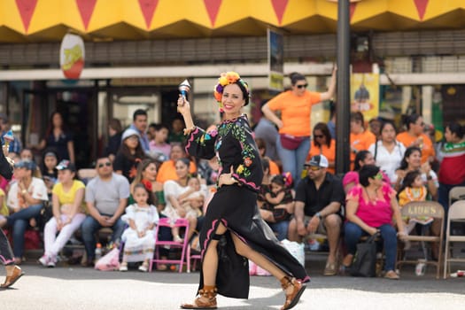 Brownsville, Texas, USA - February 24, 2018, Grand International Parade is part of the Charro Days Fiesta - Fiestas Mexicanas, A bi-national festival between USA and Mexico.