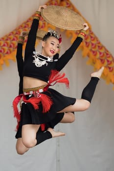 Columbus, Ohio, USA - May 27, 2018 Members of the Iny Asian Dance Theater group perform at the Asian Festival.