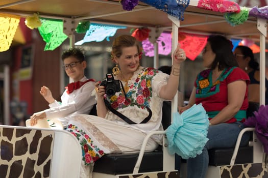 Brownsville, Texas, USA - February 24, 2018, Grand International Parade is part of the Charro Days Fiesta - Fiestas Mexicanas, A bi-national festival between USA and Mexico.