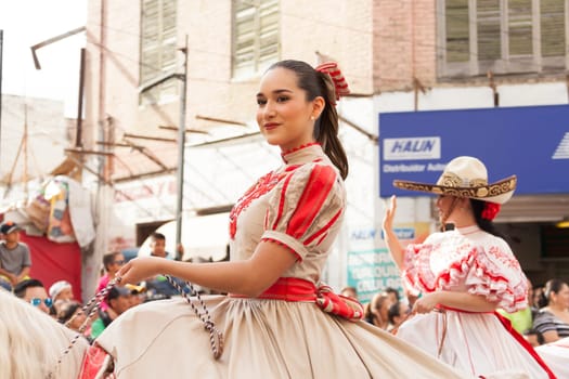 Matamoros, Tamaulipas, Mexico - February 25, 2017, Desfile Fiestas Mexicanas is part of the Charro Days Fiesta - Fiestas Mexicanas, A bi-national festival between USA and Mexico.