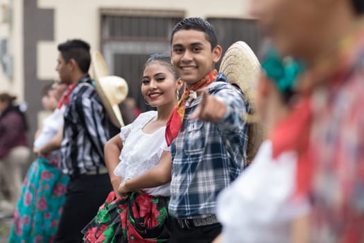 H. Matamoros, Tamaulipas, Mexico - November 20, 2017 - The November 20 Parade commemorates the start of the Mexican revolution of 1910 against Porfirio Diaz, an annual celebration throughout Mexico since 1936, with traditional dresses, dances , marching bands, music and food.
