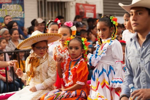 Matamoros, Tamaulipas, Mexico - February 25, 2017, Desfile Fiestas Mexicanas is part of the Charro Days Fiesta - Fiestas Mexicanas, A bi-national festival between USA and Mexico.