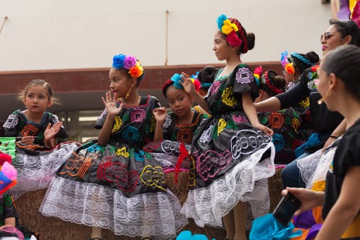Brownsville, Texas, USA - February 25, 2017, Grand International Parade is part of the Charro Days Fiesta - Fiestas Mexicanas, A bi-national festival between USA and Mexico.