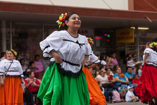 Brownsville, Texas, USA - February 25, 2017, Grand International Parade is part of the Charro Days Fiesta - Fiestas Mexicanas, A bi-national festival between USA and Mexico.