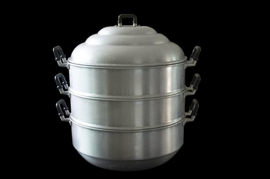 Steaming pot or pressure cooker stainless steel , Thai object