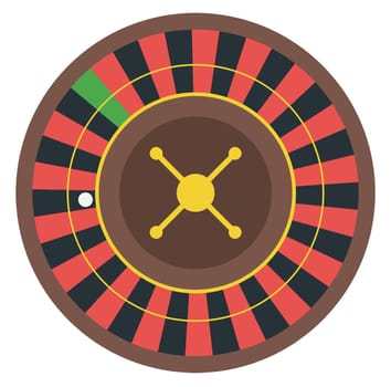 casino roulette illustration gambling game risk spin luck winner