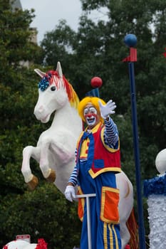 Washington, D.C., USA - July 4, 2015, The National Independence Day Parade is the  Fourth of July Parade in the capital of the United States, it  commemorates the adoption of the Declaration of Independence, only selected schools, and other groups participate.