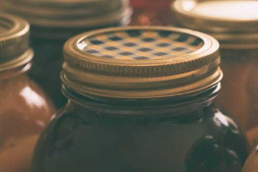 Preserved pickled beets.