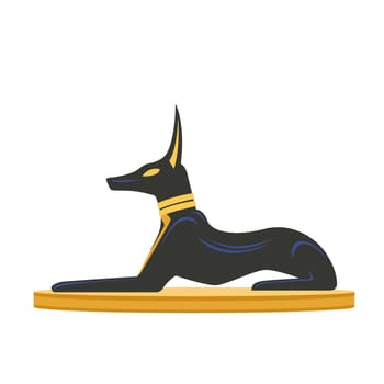 egyptian pyramids ancient pharaoh chacal illustration