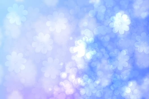Abstract autumn or bright summer landscape texture with flowers and blue bright sky. Autumn or summer background with copy space.