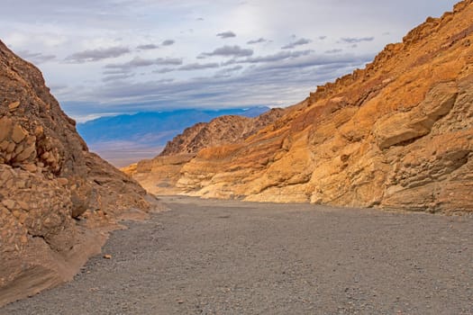 Colorful Rocks around a Desert Wash in Mosaic Canyon in Death Valley National Park in California