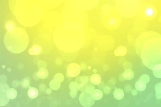 Abstract gradient green light and yellow colorful pastel spring or summer bokeh background. Beautiful texture.