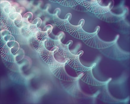 Image of genetic codes DNA. Concept image for use as background. Colored 3D illustration.