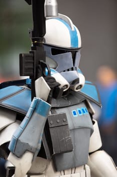 Houston, Texas, USA - November 22, 2018 The H-E-B Thanksgiving Day Parade, People dress up as star wars characters, storm troopers