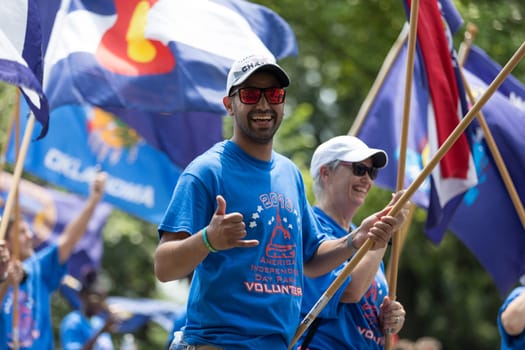 Washington, D.C., USA - July 4, 2018, at the National Independence Day Parade