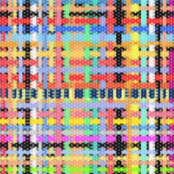 Abstract of colored triangles beautiful art illustration