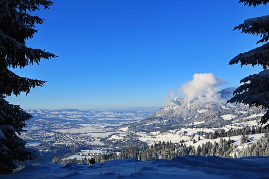 Sonthofen is known for its beautiful landscape and winter landscapes