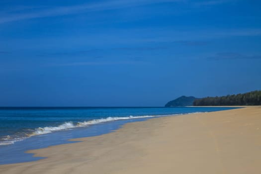 beautiful tropical sea in summer, beach island and the sea in Thailand