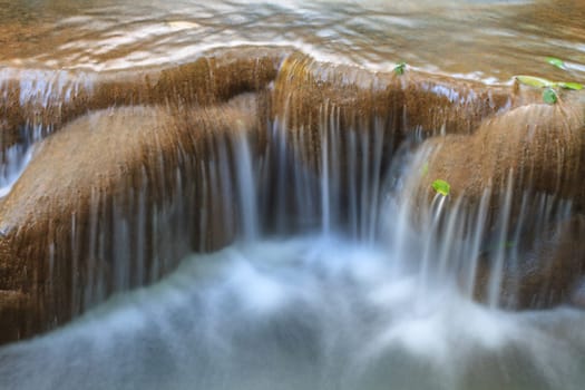 Waterfall in the tropical forest at Thanbok Khoranee National Park, Krabi, Thailand