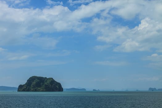 beautiful tropical sea in summer, beach island and the sea in Thailand