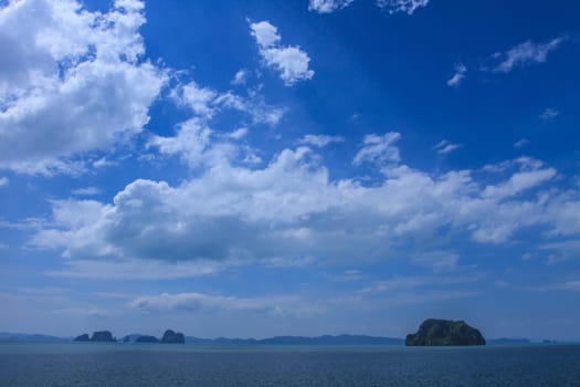 beautiful tropical sea in summer, beach island and the sea in Thailand