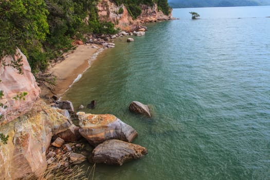 beautiful tropical sea in summer, beach island and the sea in Thailand