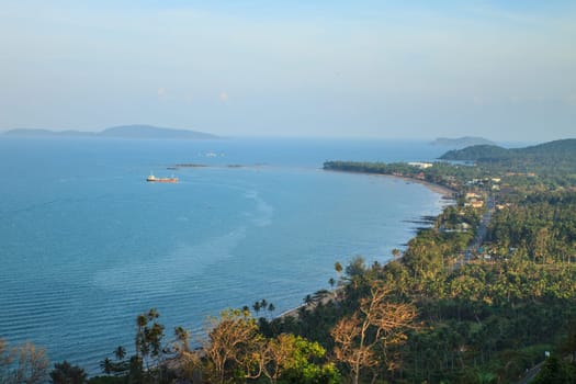 beautiful tropical sea in summer, beach island and the sea in Thailand