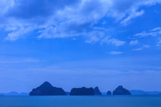 beautiful tropical sea in summer, beach island and the sea in Thailand