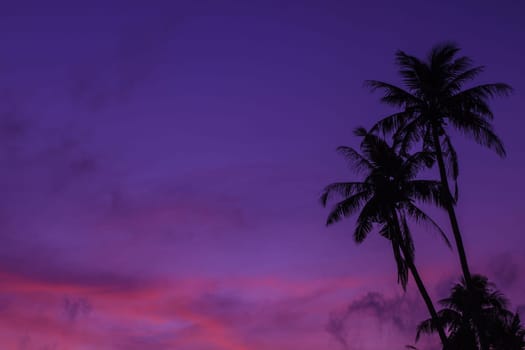 beautiful sunrise on beach and tropical sea in summer