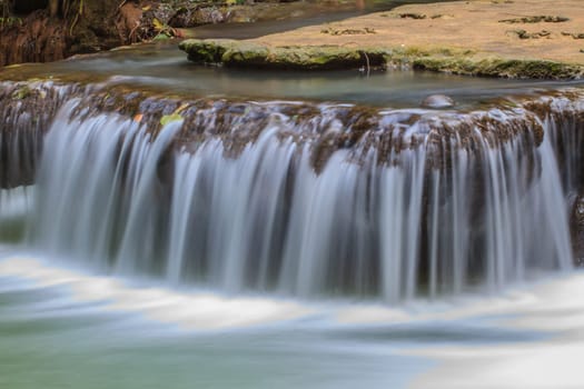 Waterfall in the tropical forest at Thanbok Khoranee National Park, Krabi, Thailand