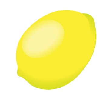 Lemon isolated on a white background vector illustration