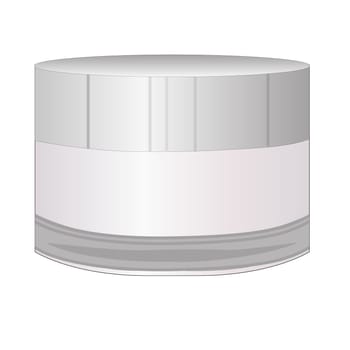 Cream bottle vector illustration for design