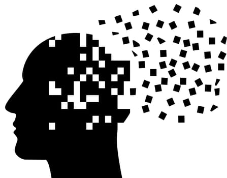 mental mind thought brain learning ideas illustration