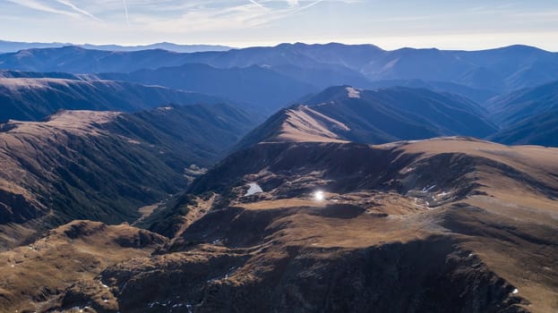 The Rosu Lake in Fagaras Mountains, Romania