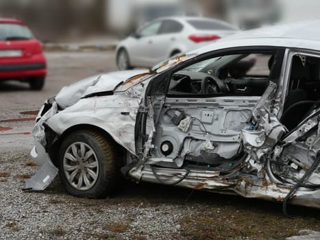 subcompact car after car crash