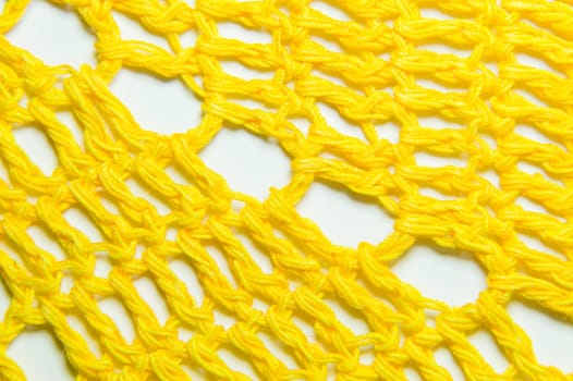 Handmade knitting wool texture background closeup needlework