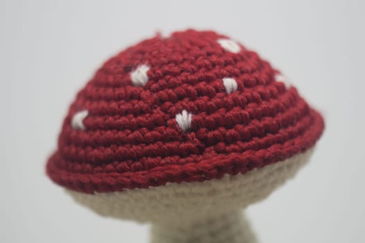 Handmade knitting wool texture background closeup needlework