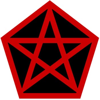 pentagram satan occult devil black blood paganism illustration