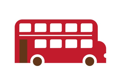 London bus double deck transportation tourist illustration