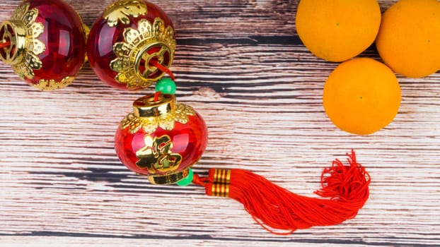 Kuala Lumpur, Malaysia- September 12, 2017:  Mandarin Orange, Red Envelopes, lantern land Gold Ingots. New Year background concept