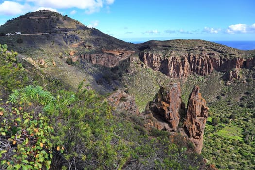 Bandama Crater is an extinct volcano on gran canaria