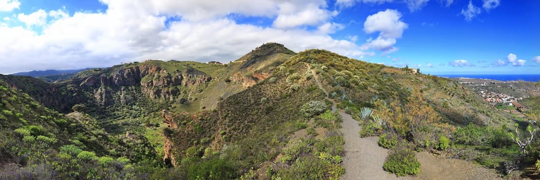 Bandama Crater is an extinct volcano on gran canaria