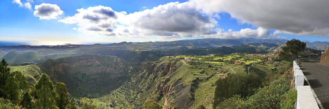 Bandama Crater is an extinct volcano on gran canaria