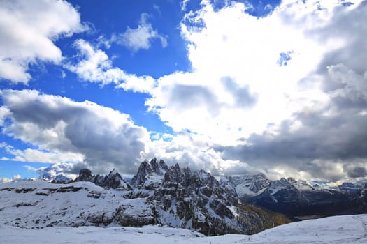 Dolomites is a mountain range in Italy