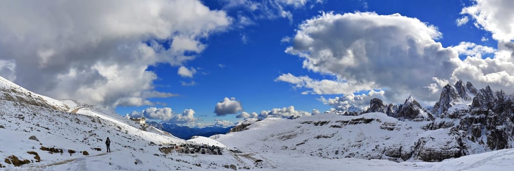 Dolomites is a mountain range in Italy