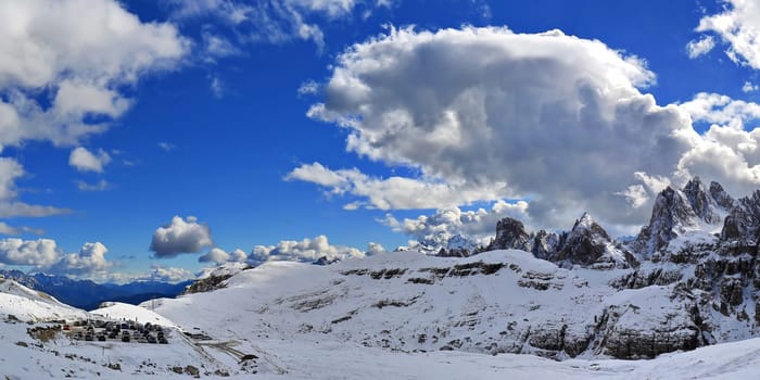 Dolomites is a mountain range in Italy