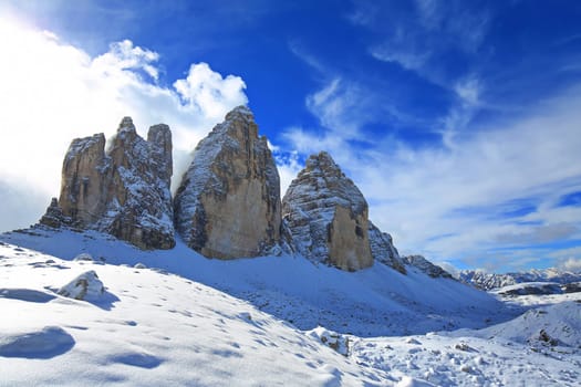 Dolomites is a mountain range in Italy
